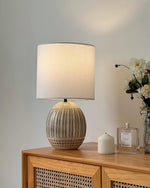 Terra Stripes Table Lamp 9.8"
