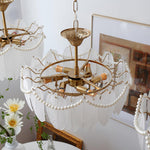 Texture Glass Leaf Chandelier