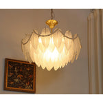 Texture Glass Leaf Chandelier