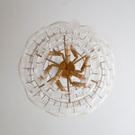 Texture Glass Leaf Chandelier