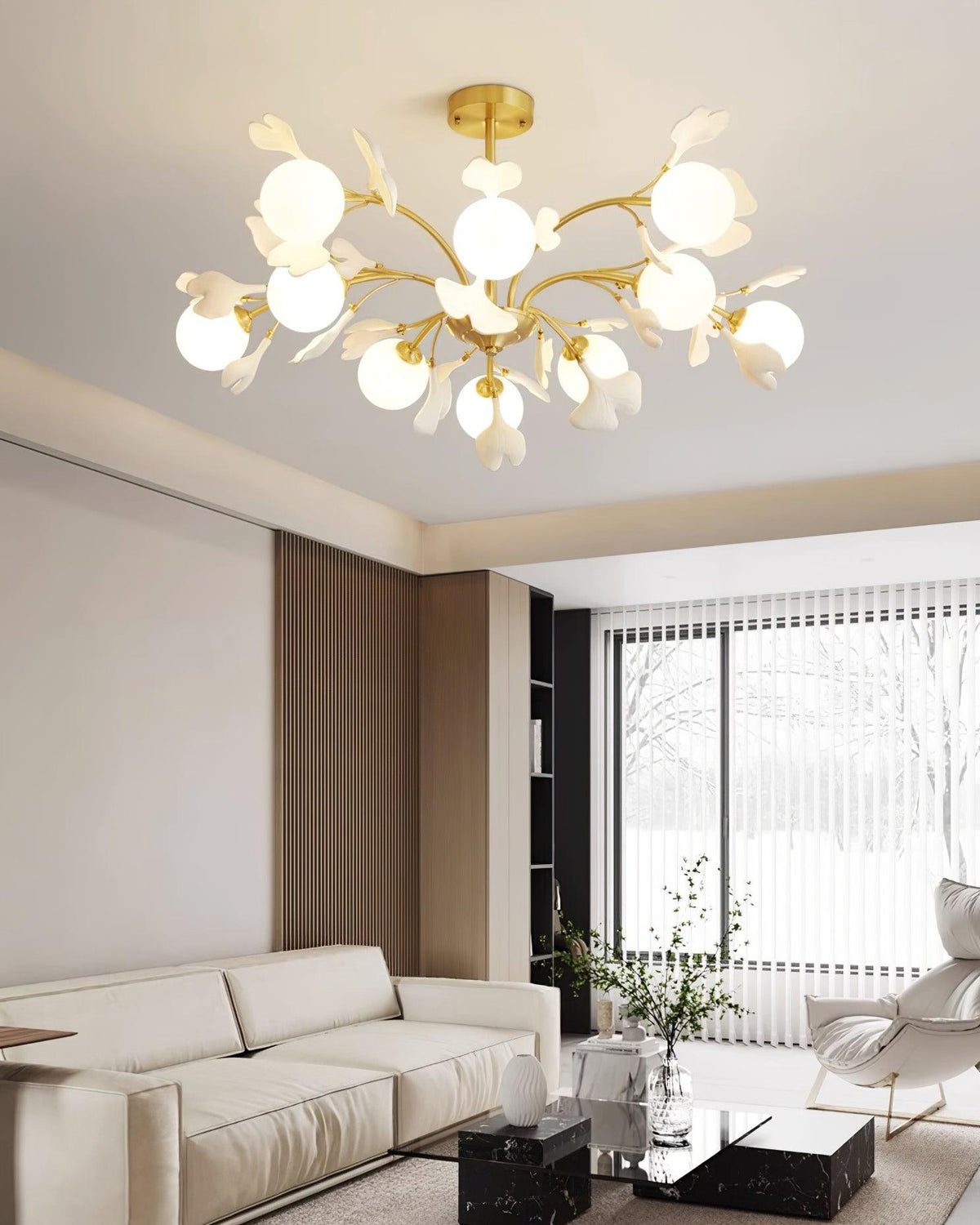 Thalassa Gingko Chandelier