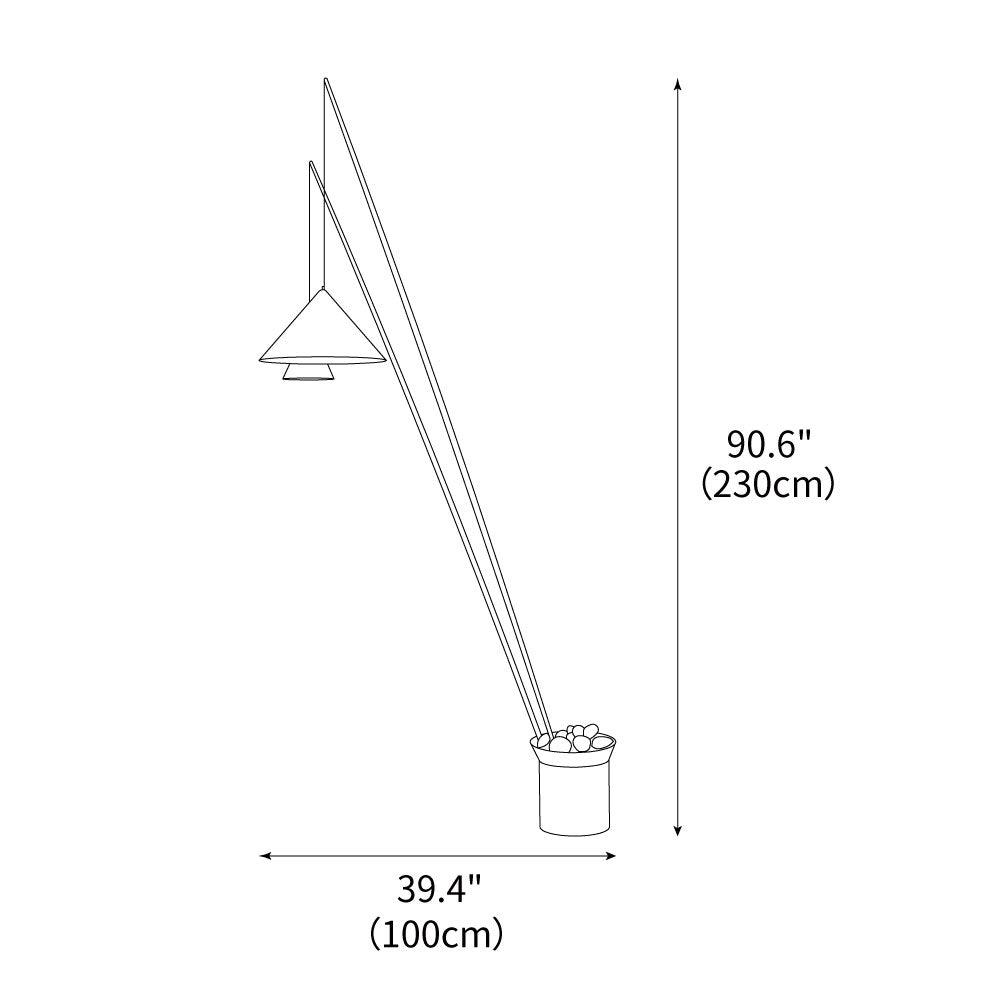 The Noir Arc Floor Lamp