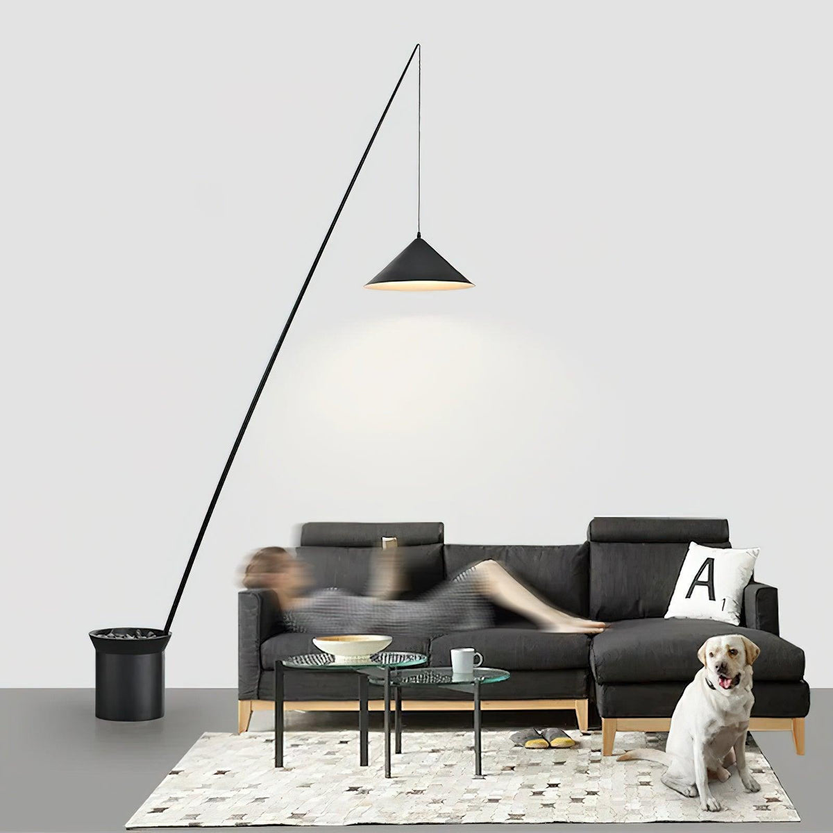 The Noir Arc Floor Lamp