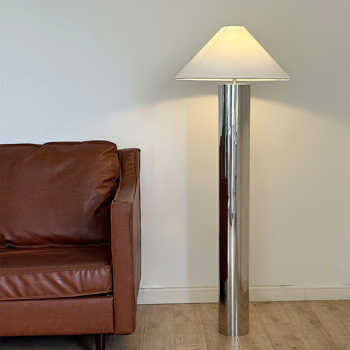 Theo Chrome Floor Lamp 21.7"