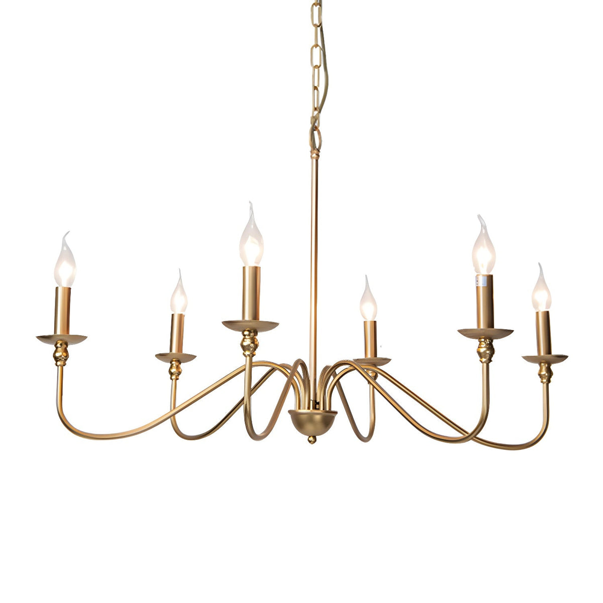 Timeless Gold Candle Chandelier