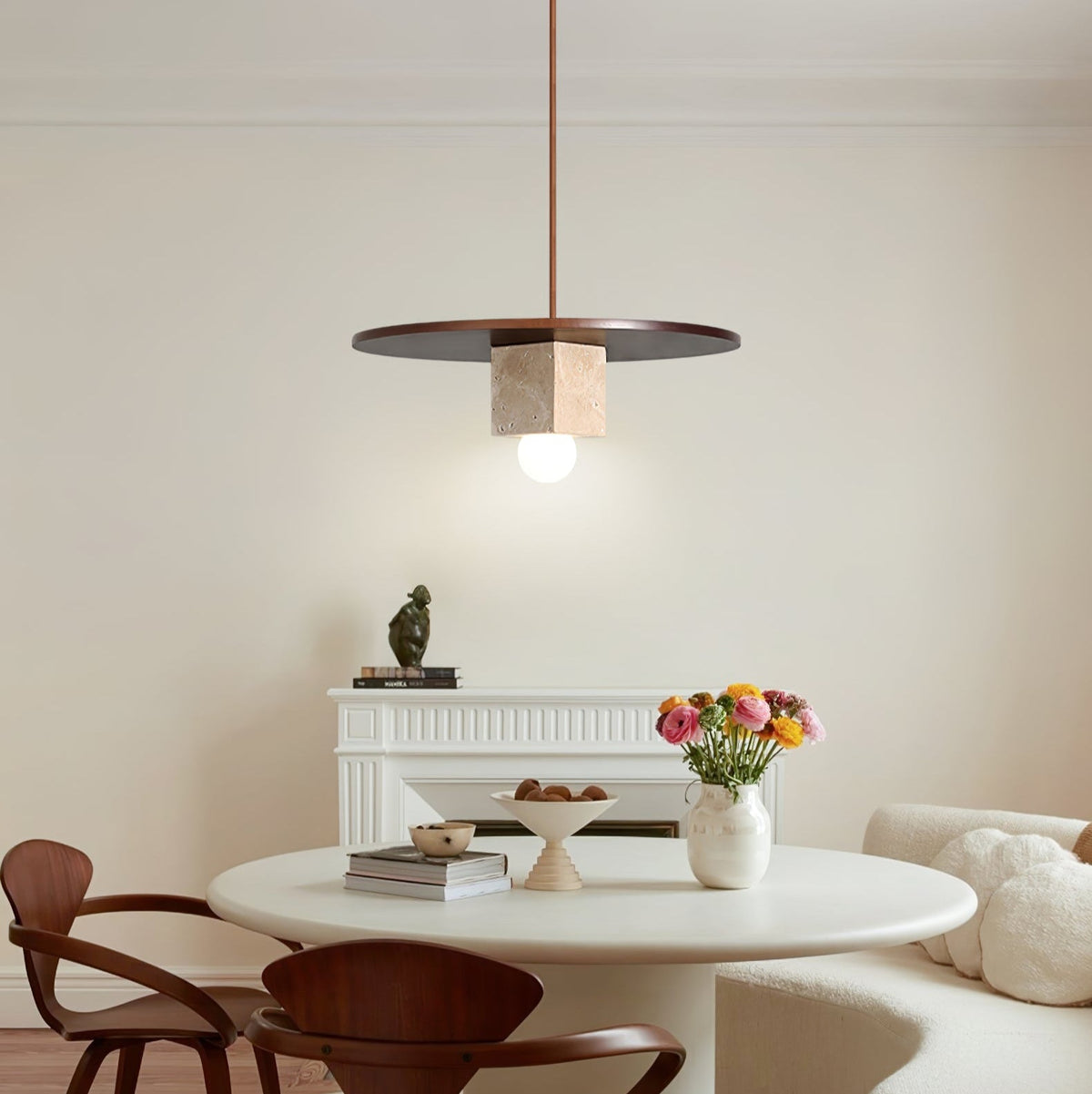Tondo Stone Disc Pendant Light