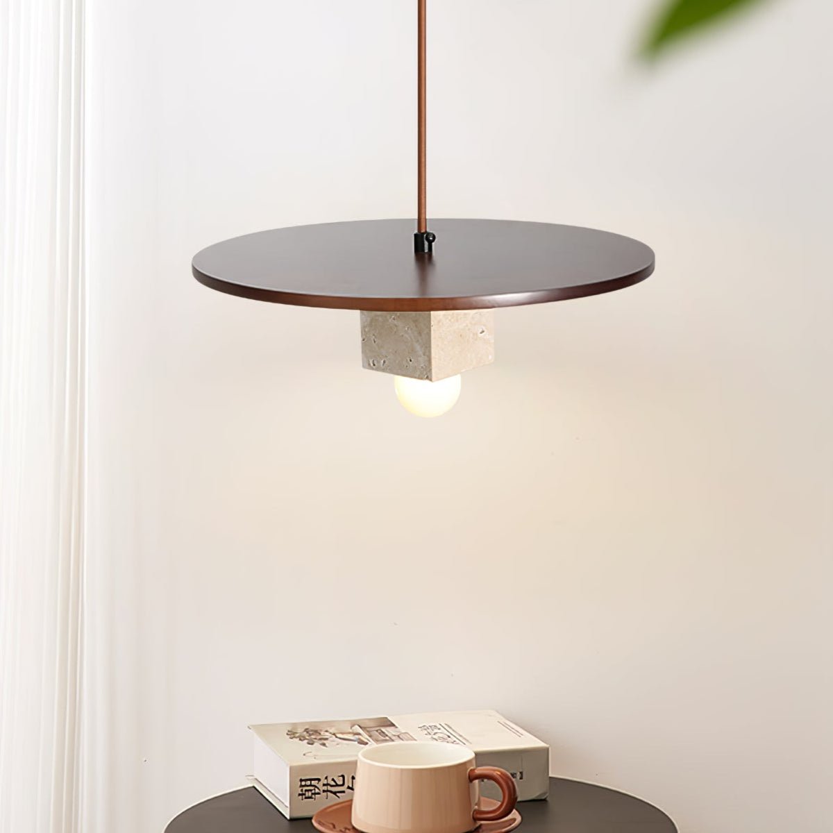Tondo Stone Disc Pendant Light