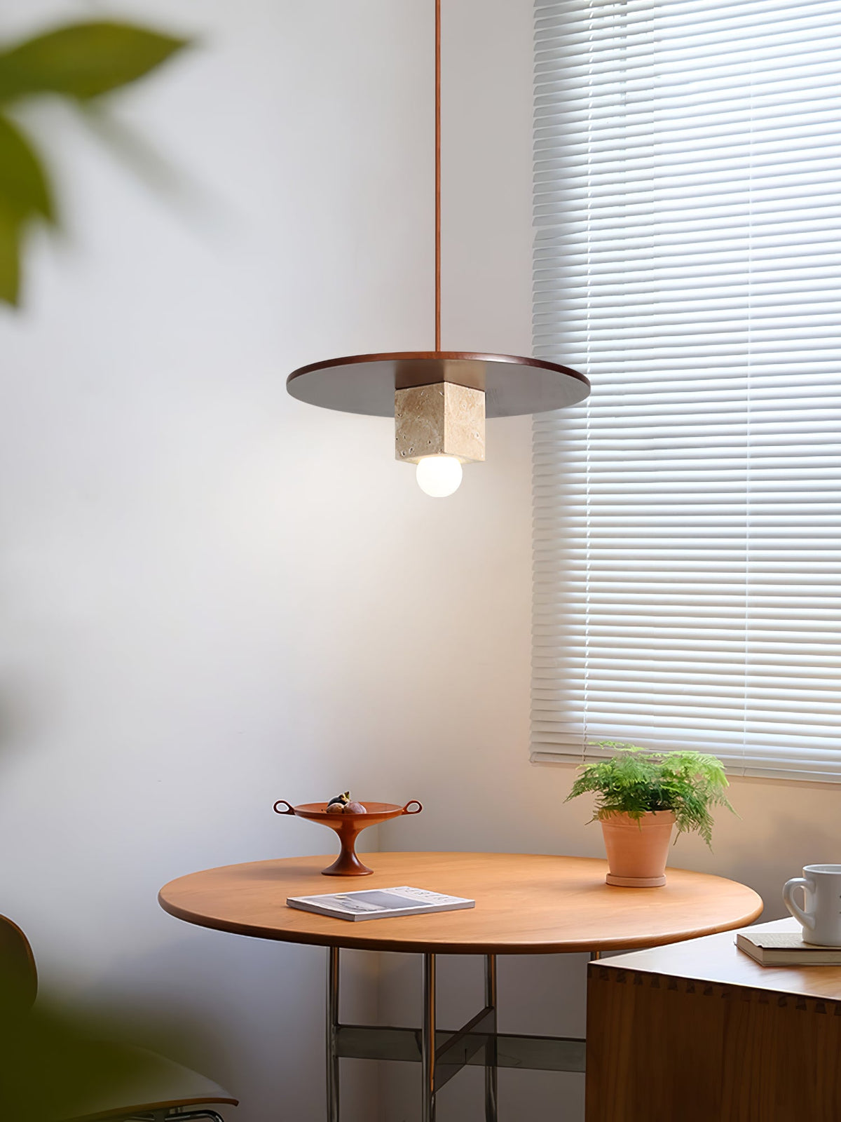 Tondo Stone Disc Pendant Light