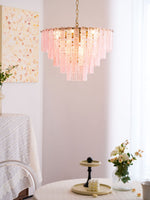 Opalora Pink Murano Chandelier
