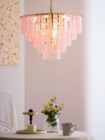 Opalora Pink Murano Chandelier