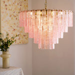 Opalora Pink Murano Chandelier