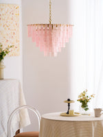 Opalora Pink Murano Chandelier