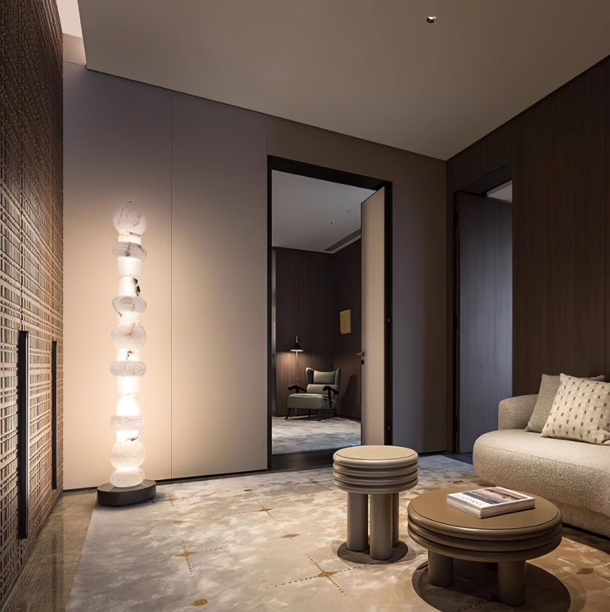 Spanish Alabaster Floor Lamp