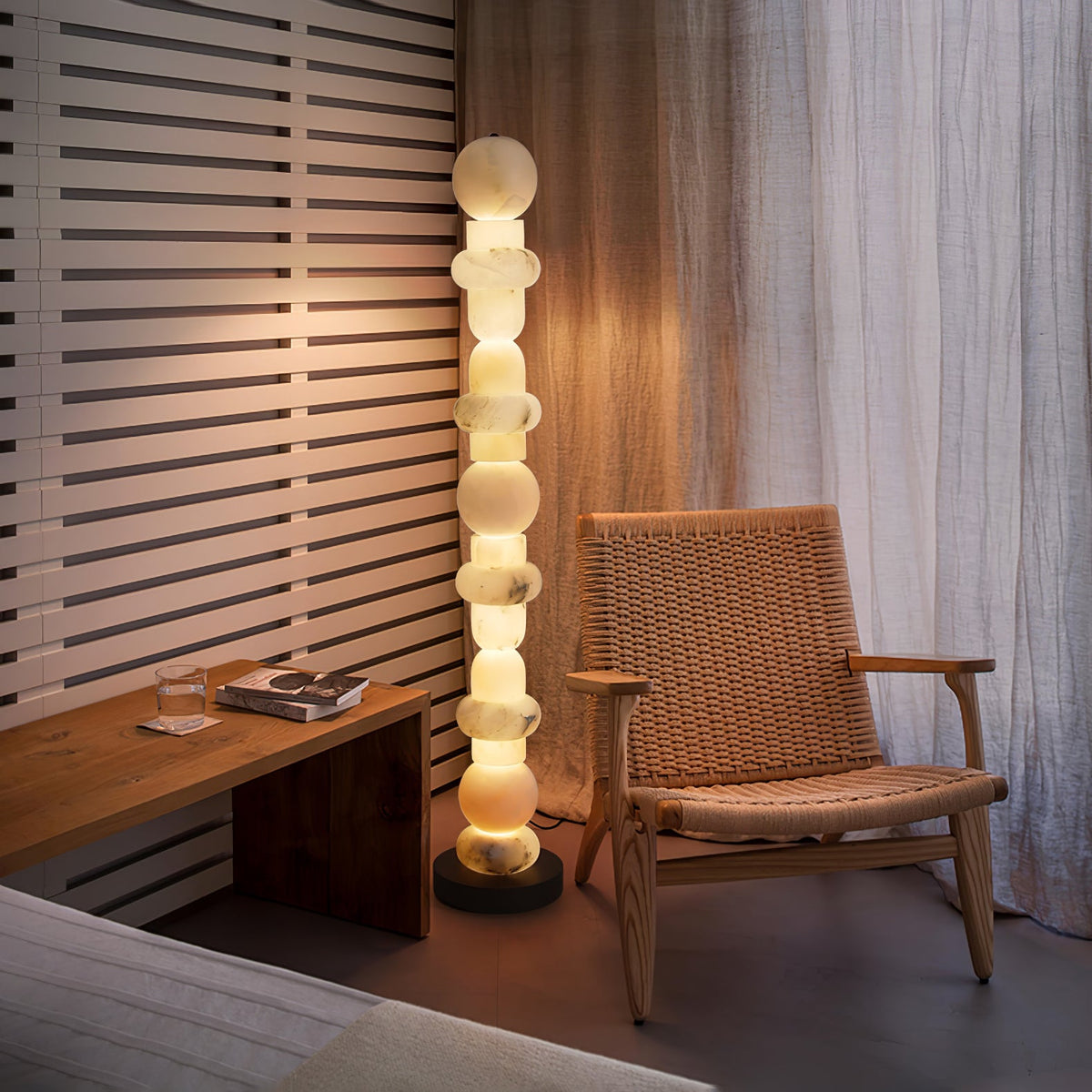 Spanish Alabaster Floor Lamp