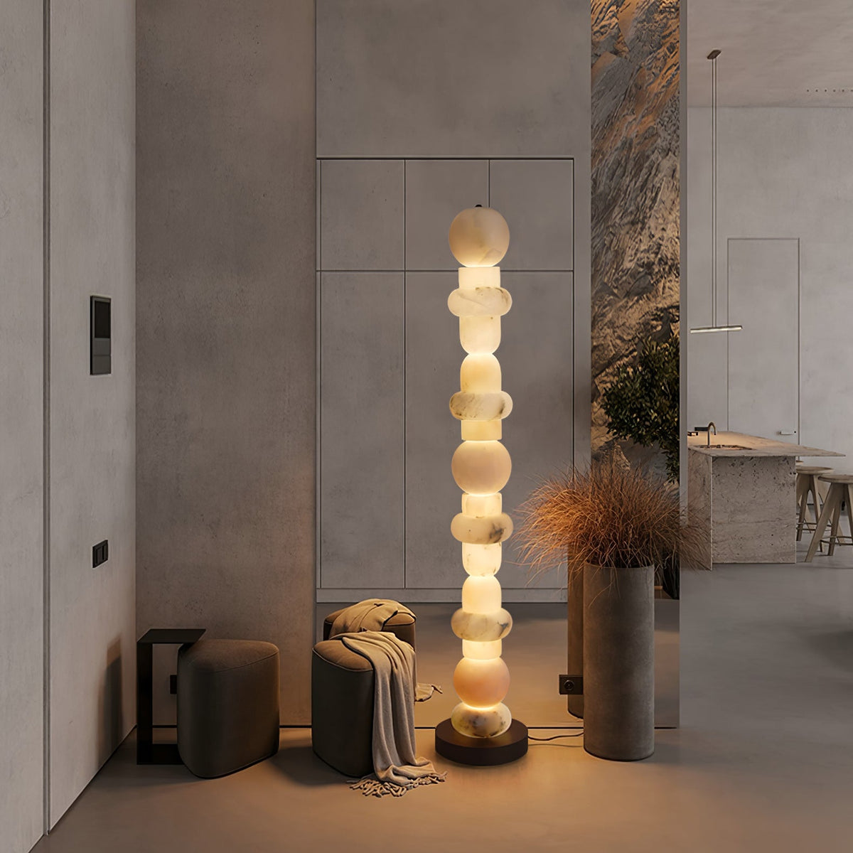 Spanish Alabaster Floor Lamp