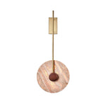 Travertine Disc Wall Lamp 11.8"