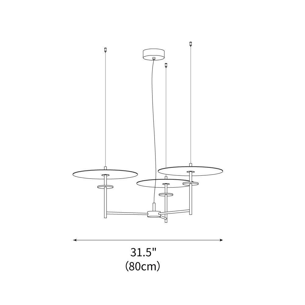 Trezzero Chandelier 31.5"