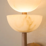 Triple Alabaster Wall Sconce 5.9"