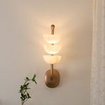 Triple Alabaster Wall Sconce 5.9"