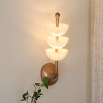 Triple Alabaster Wall Sconce 5.9"