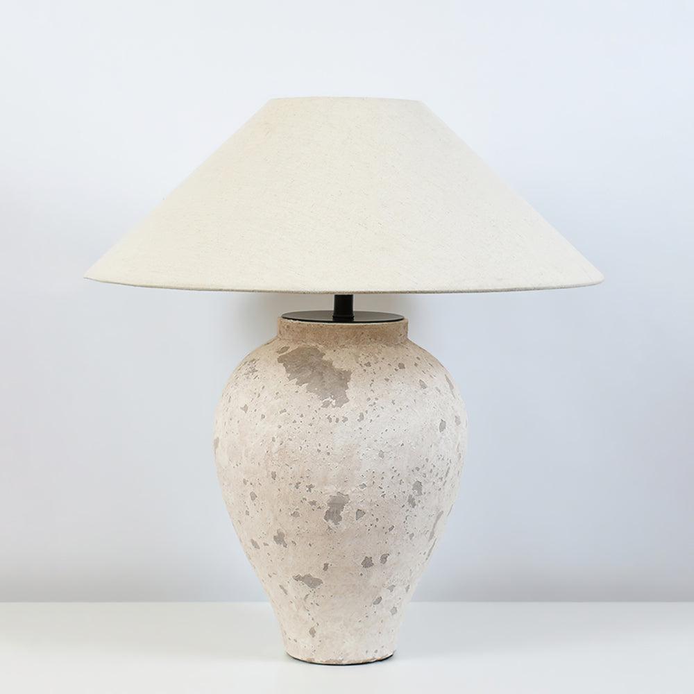 Tuscan Stone Table Lamp 17.7"