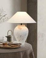 Tuscan Stone Table Lamp 17.7"