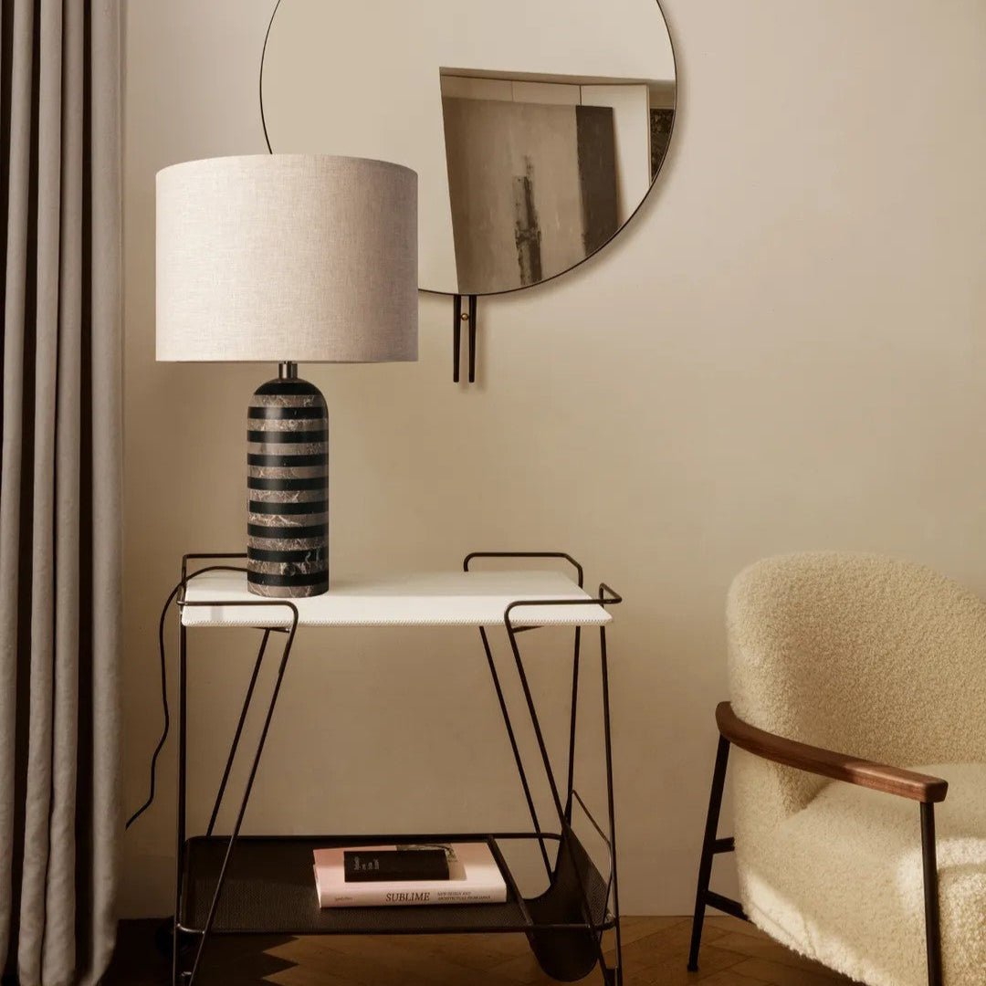 Tuxedo Marble Table Lamp