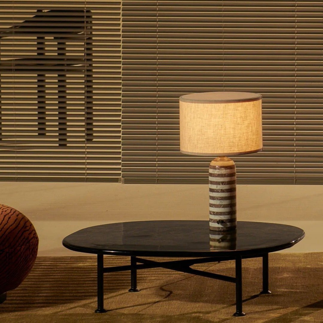 Tuxedo Marble Table Lamp