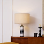 Tuxedo Marble Table Lamp