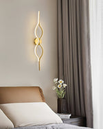 Twist Brass Wall Light