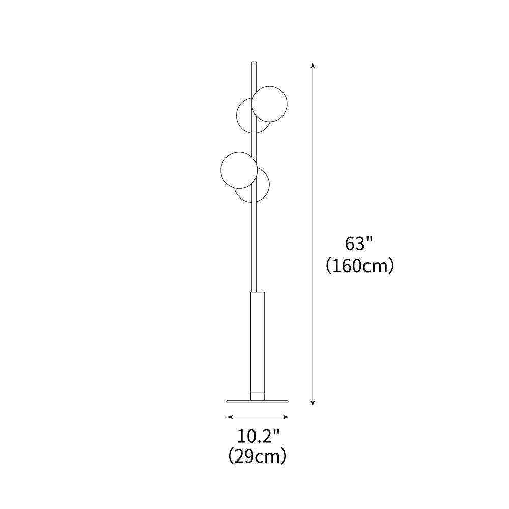 Typography Floor Lamp 10.2"