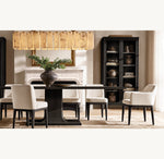 Calamette Onyx Rectangular Chandelier 74"