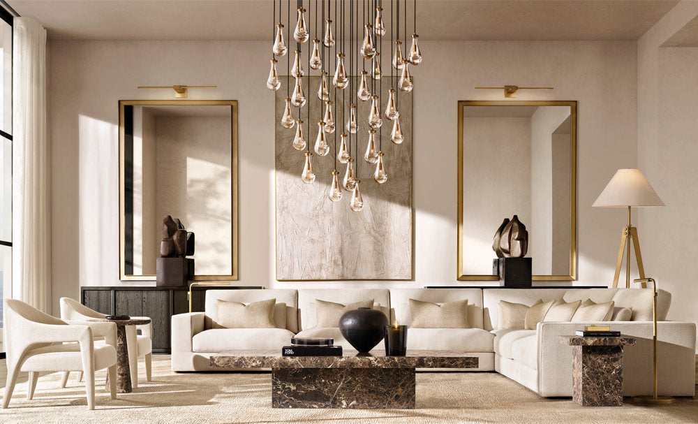 Rain Round Chandelier 60"