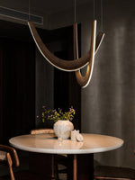 U Wooden Chandelier 36.2"