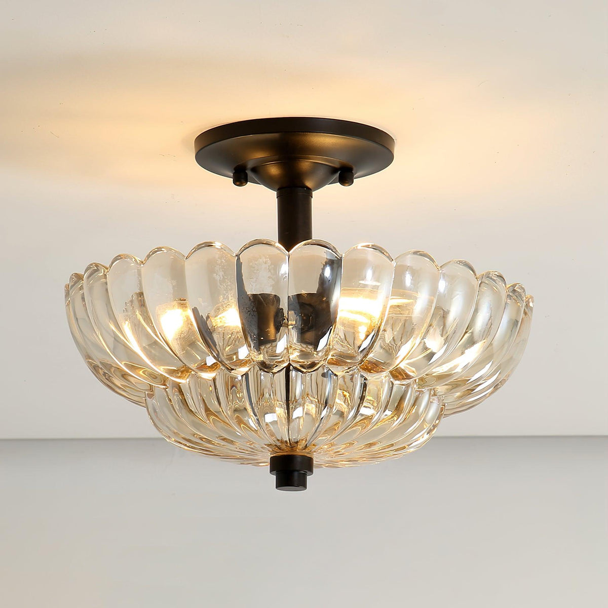 Umbrella Glass Ceiling Light 11.8"
