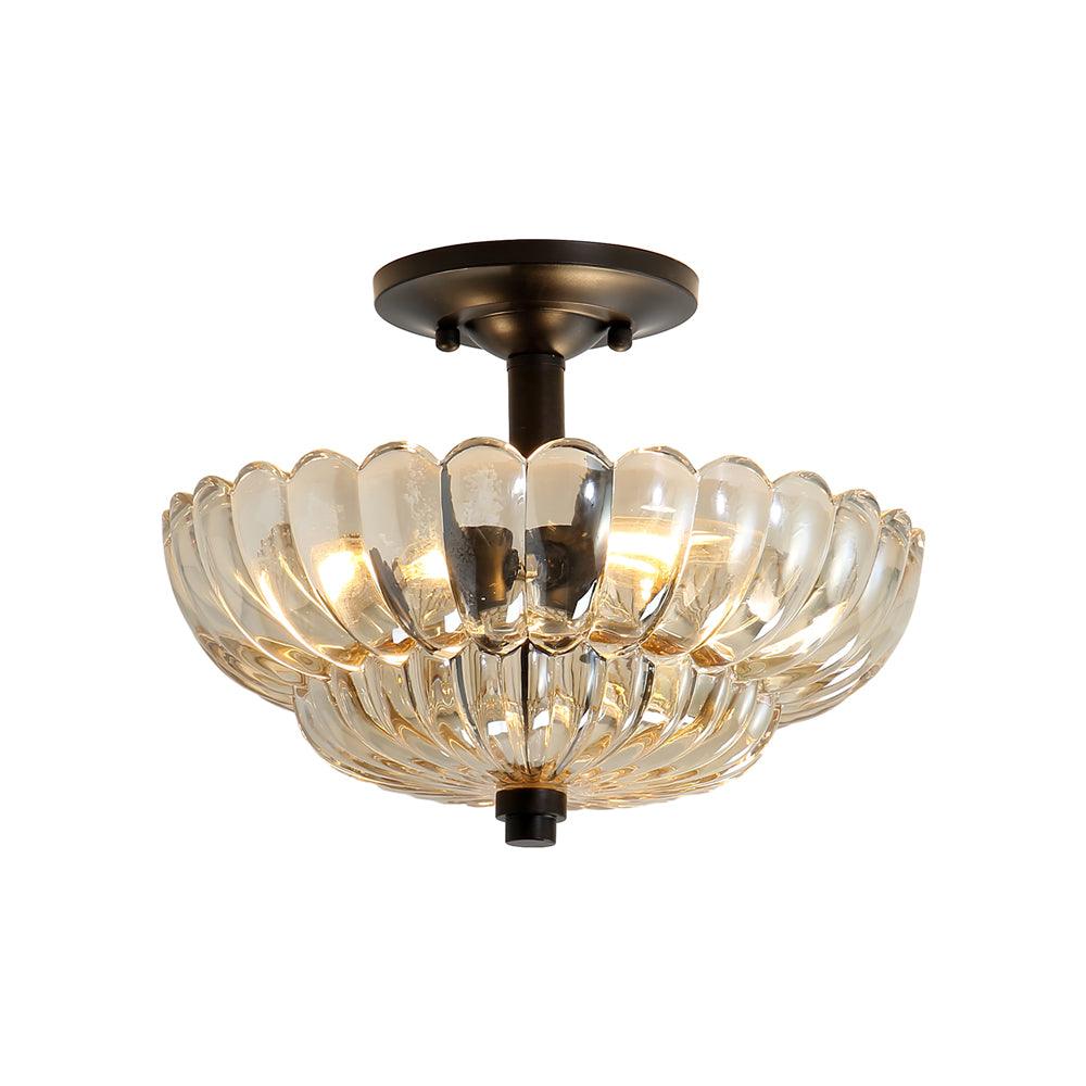 Umbrella Glass Ceiling Light 11.8"