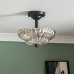 Umbrella Glass Ceiling Light 11.8"