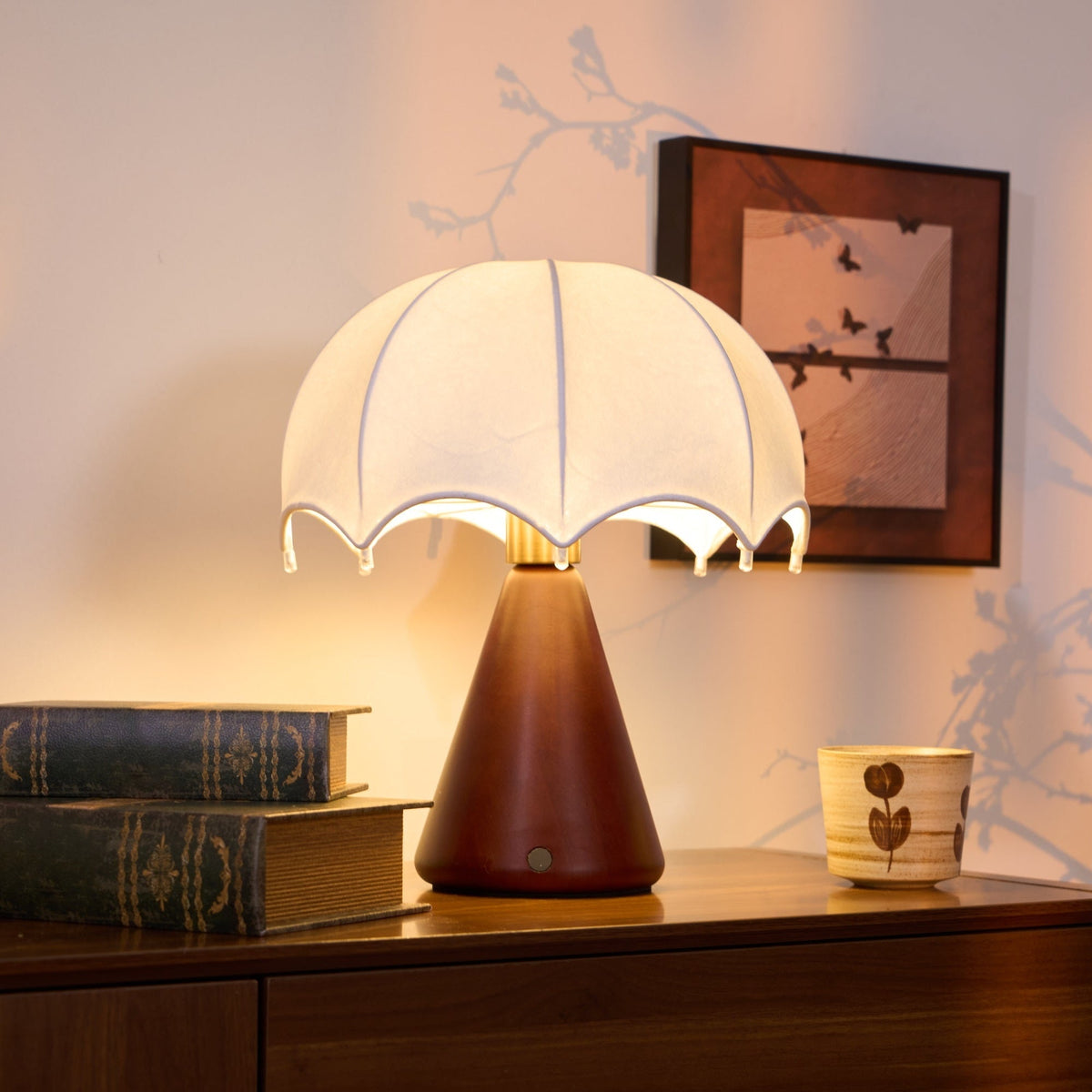 Umbrella Silk Table Lamp