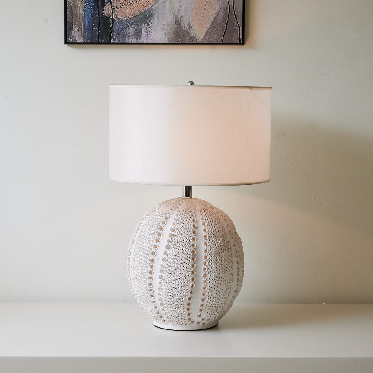 Urchin Textured Ceramic Table Lamp