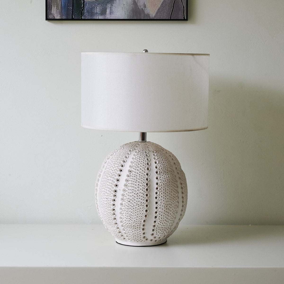 Urchin Textured Ceramic Table Lamp