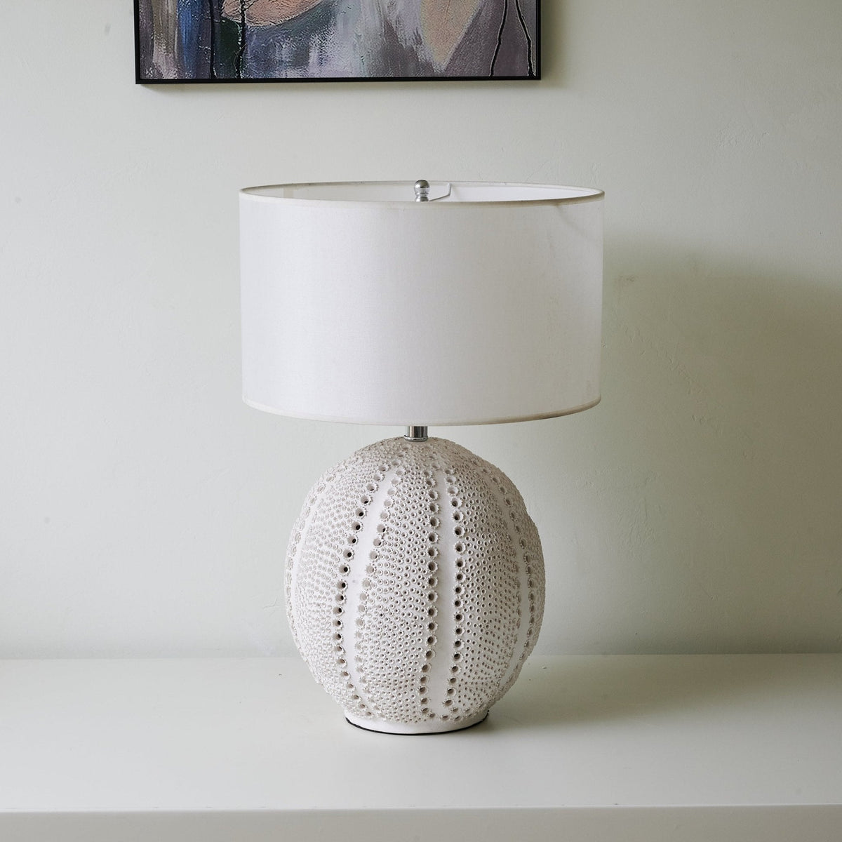 Urchin Textured Ceramic Table Lamp