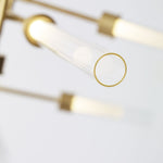 Linger Abstract Chandelier, 12-Light, LED, Natural Brass, Glass, 40.75"W (700LNG12ANB-LED930 70P9E4U)