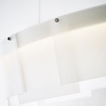 Stratos Chandelier, Integrated LED, Frosted/Satin Nickel , 30.6"W (700STR30FS-LED927 70E7HTW)