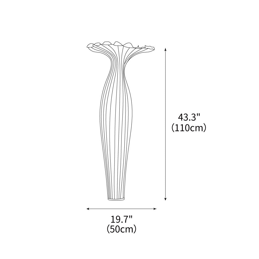 Vase Fabric Floor Lamp 19.7"