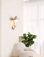 Vellum Travertine Wall Lamp