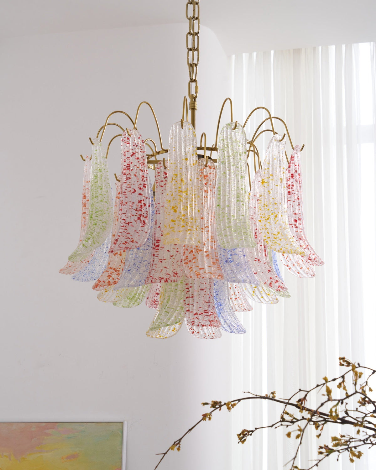 Venini Murano Glass Chandelier