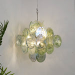 Verdant Bloom Murano Glass Chandelier