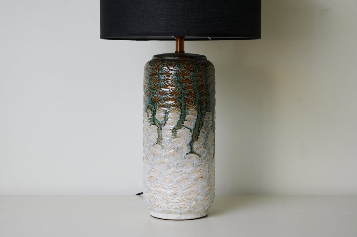 Verde Drip Ceramic Table Lamp
