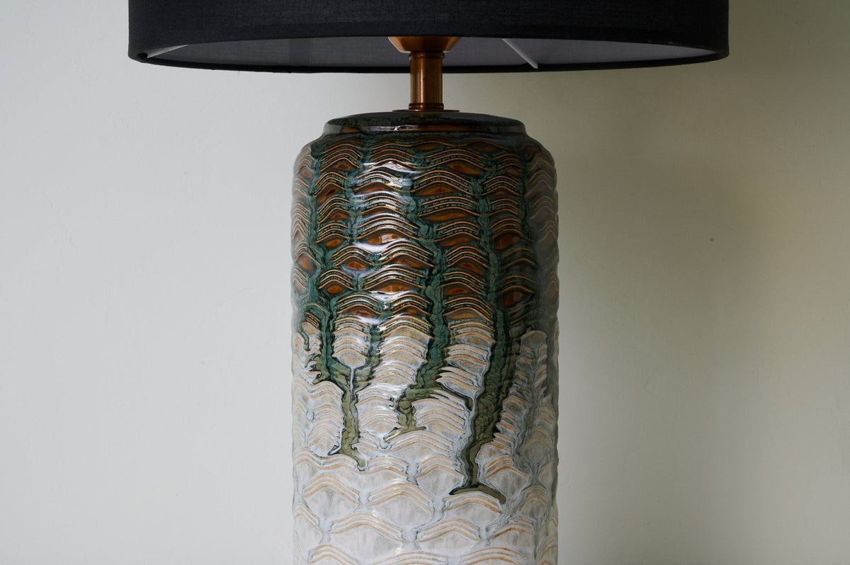 Verde Drip Ceramic Table Lamp