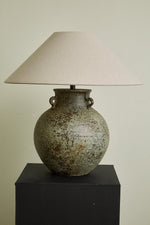 Verdigris Handle Table Lamp